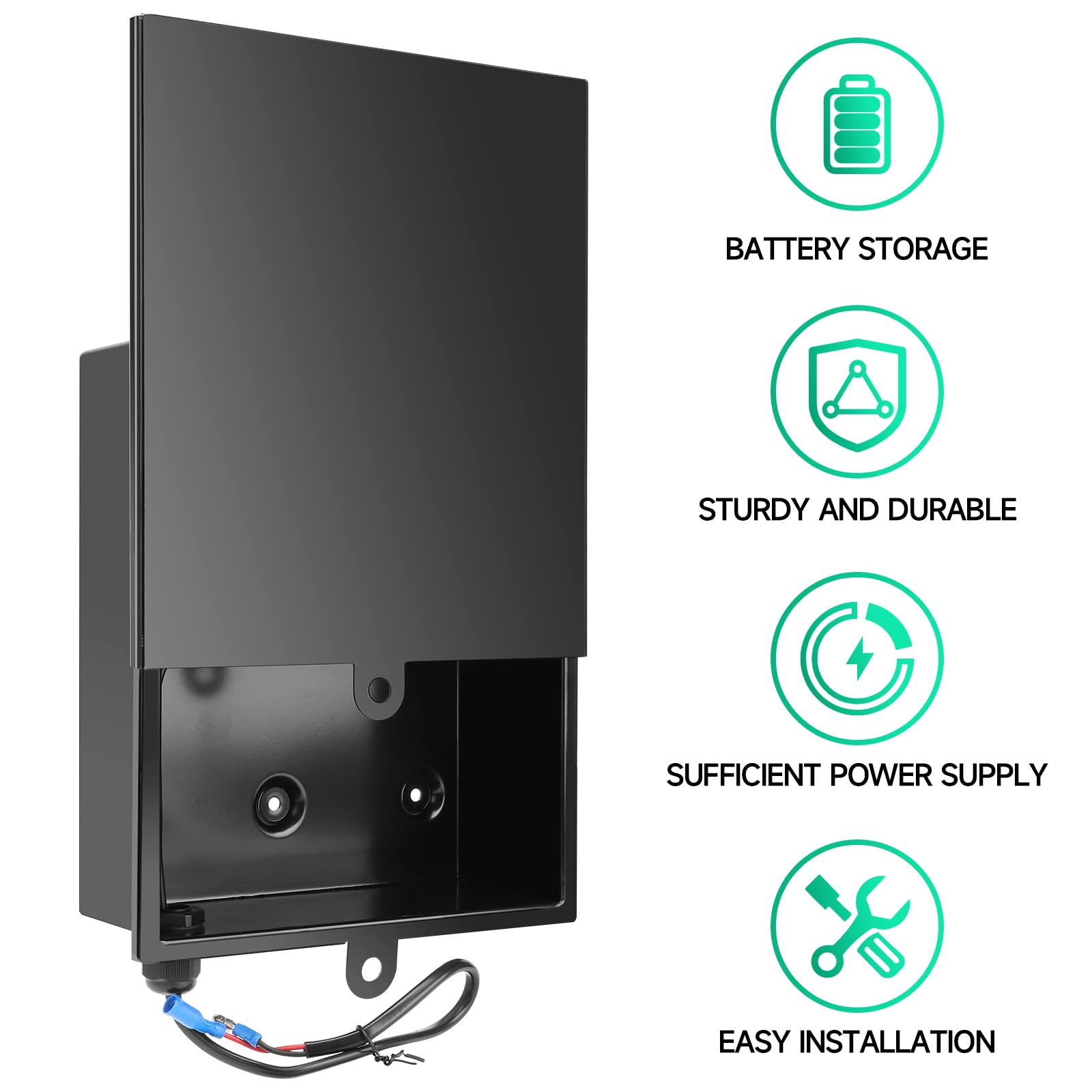 Briidea Battery Box can hold one or two 12V 7AH batteries for versatile power.