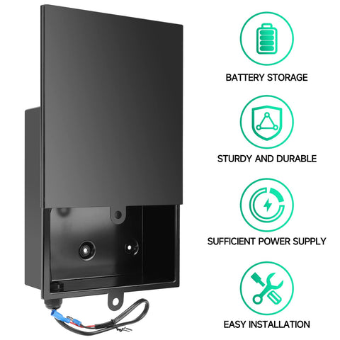 Briidea Battery Box can hold one or two 12V 7AH batteries for versatile power.