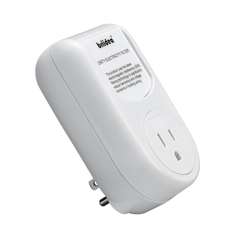 Briidea Dirty Electricity Filter front view showing compact design for home use