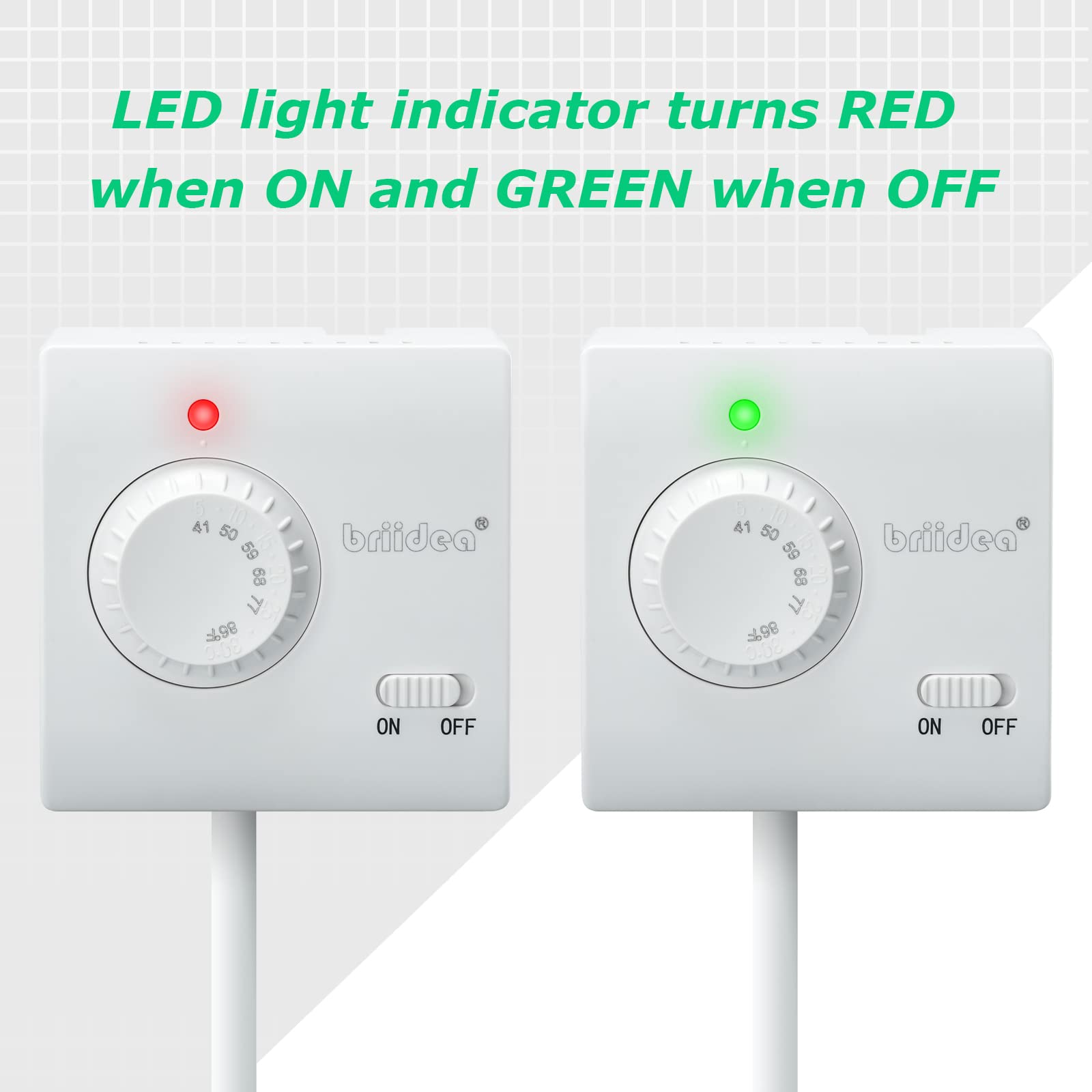 Briidea energy-saving thermostat reduces unnecessary power usage.