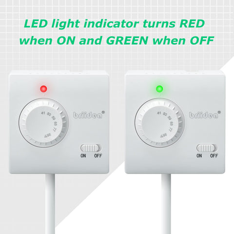 Briidea energy-saving thermostat reduces unnecessary power usage.