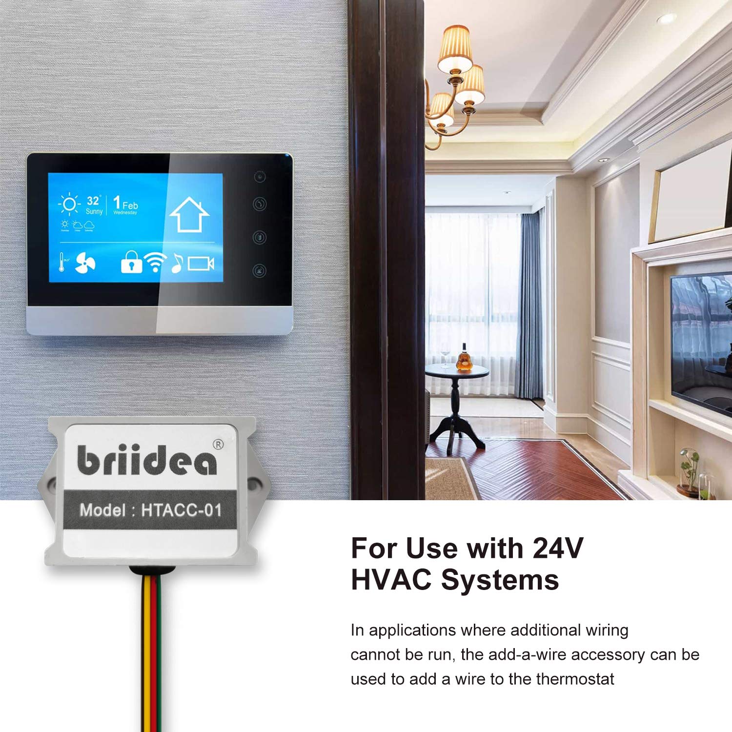 Briidea accessory mounted inside equipment for indoor use.