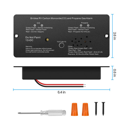 Briidea test and mute buttons enable quick safety checks on the go