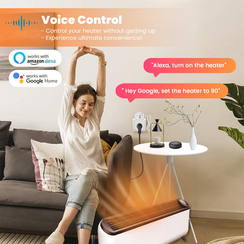 Briidea outlet app control lets you adjust temperature from Smart Life app.