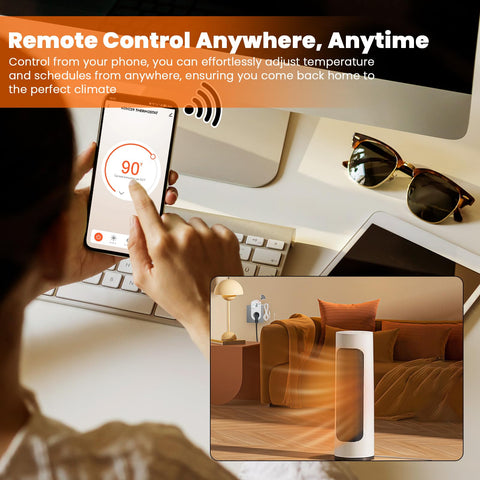 Briidea with Alexa voice control for hands-free temperature management.
