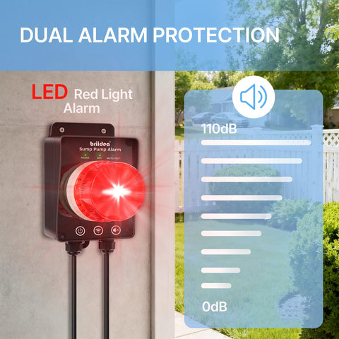 Briidea IP67 waterproof design shown outdoors, rain-ready for harsh conditions.
