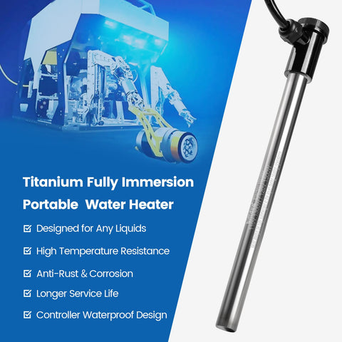 Briidea thermostat submerged probe maintains precise temperature