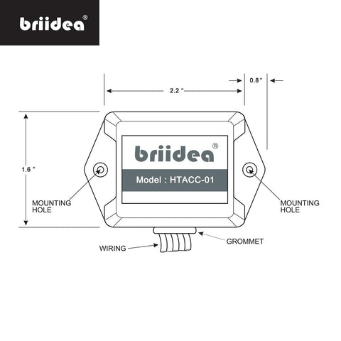 Briidea yellow-green-blue wire splice for directionally sensitive connections.