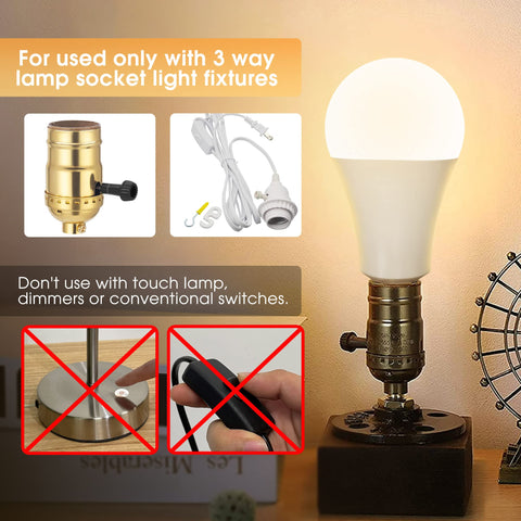 Briignite 3-way LED bulb in-use at 150W setting delivers 2000 lm