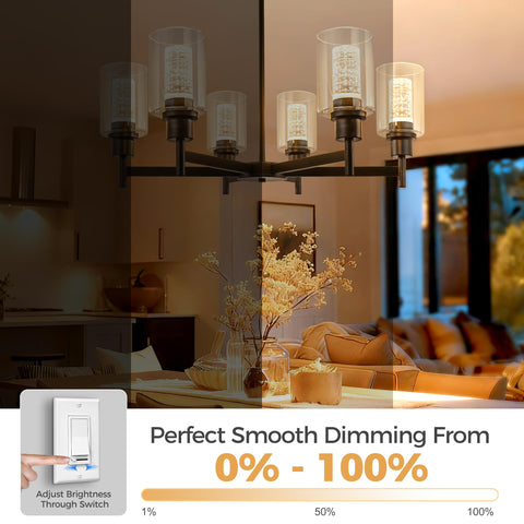Briignite 5W energy-saving bulb lowers power consumption.