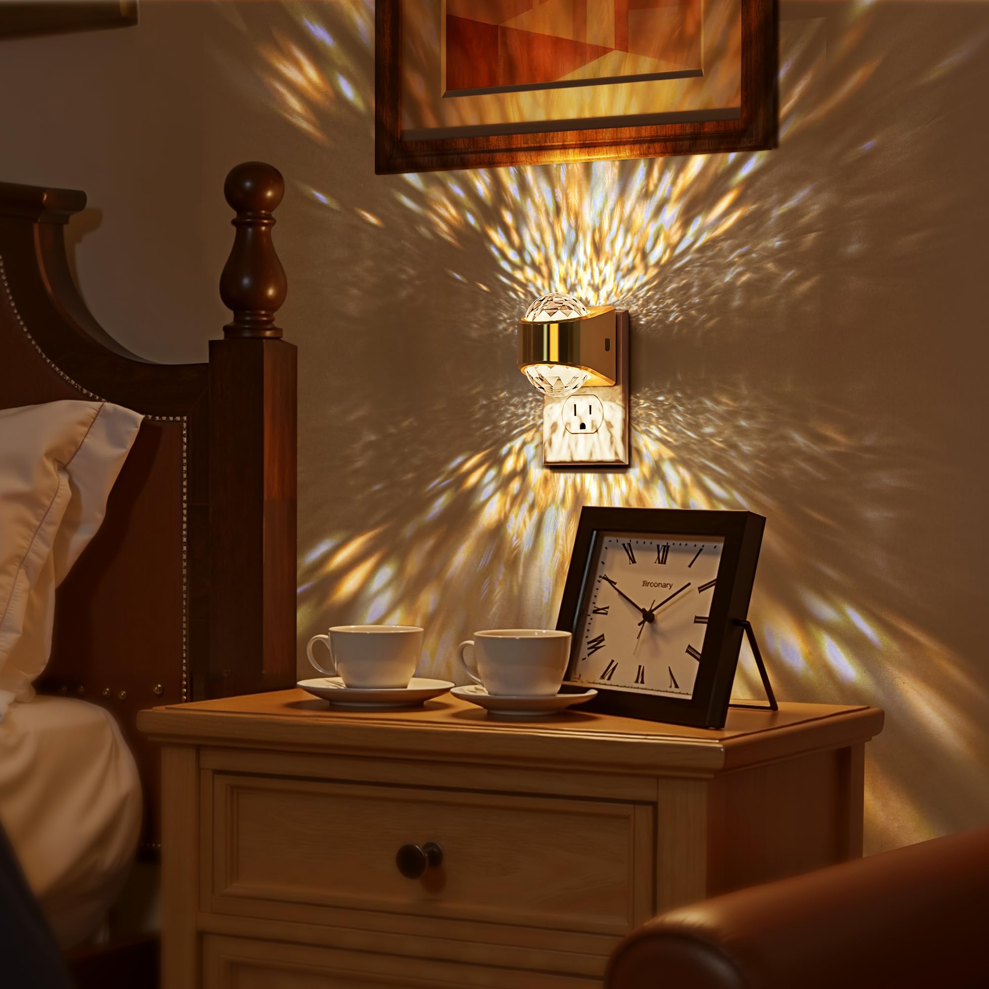 Briignite compact plug-in design saves outlet space and decorates room
