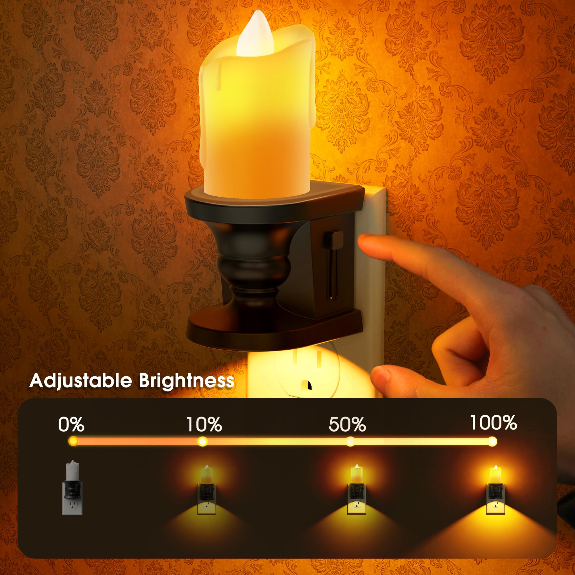 Briignite dimmable night light offers 0–100 lumens for ambience.