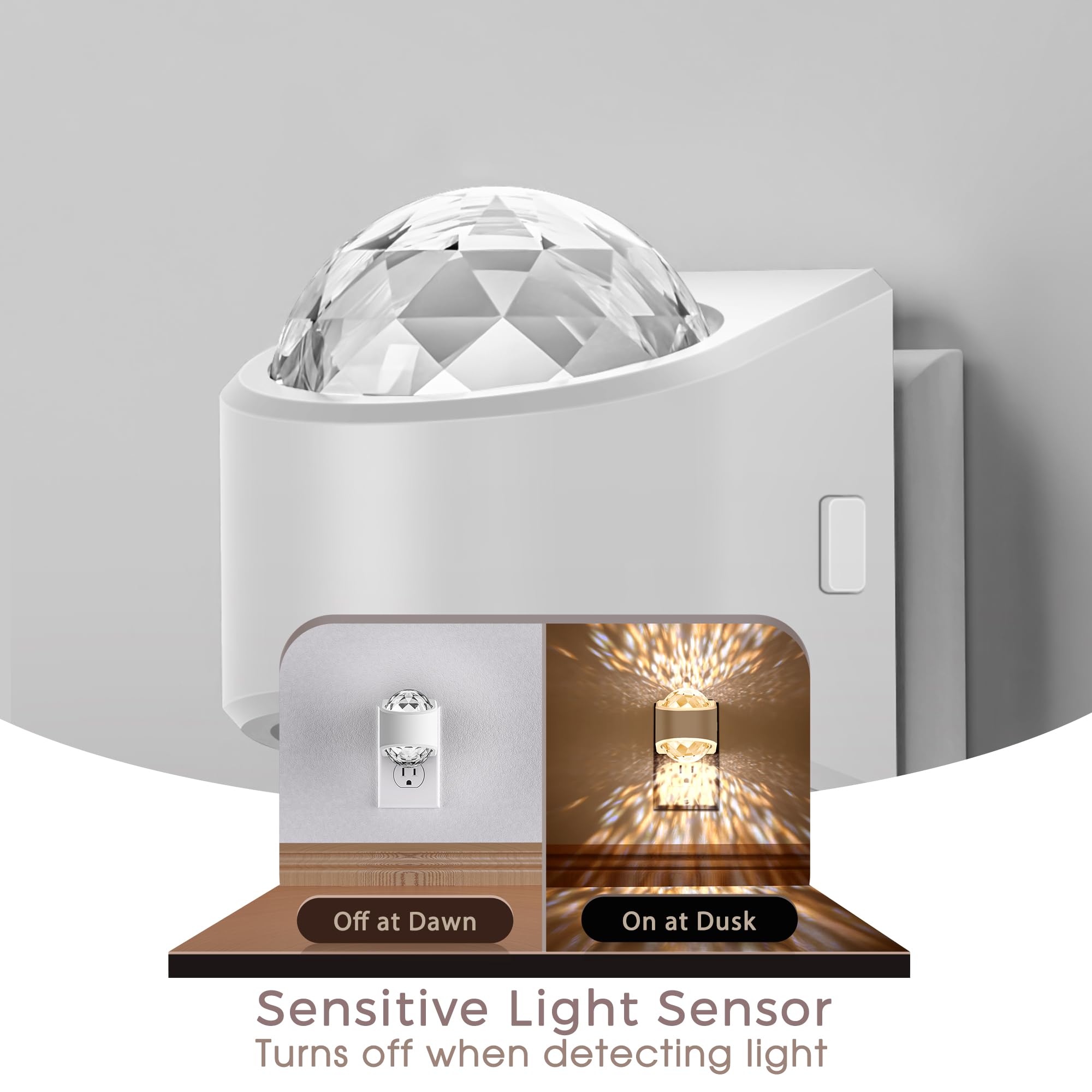 Briignite dimmable night light offers three brightness levels for flexible use.