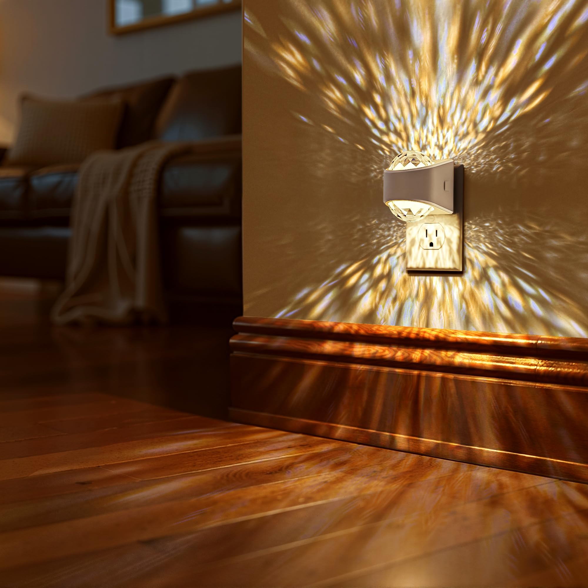 Briignite dual projection night light lights walls and ceilings for immersive decor.