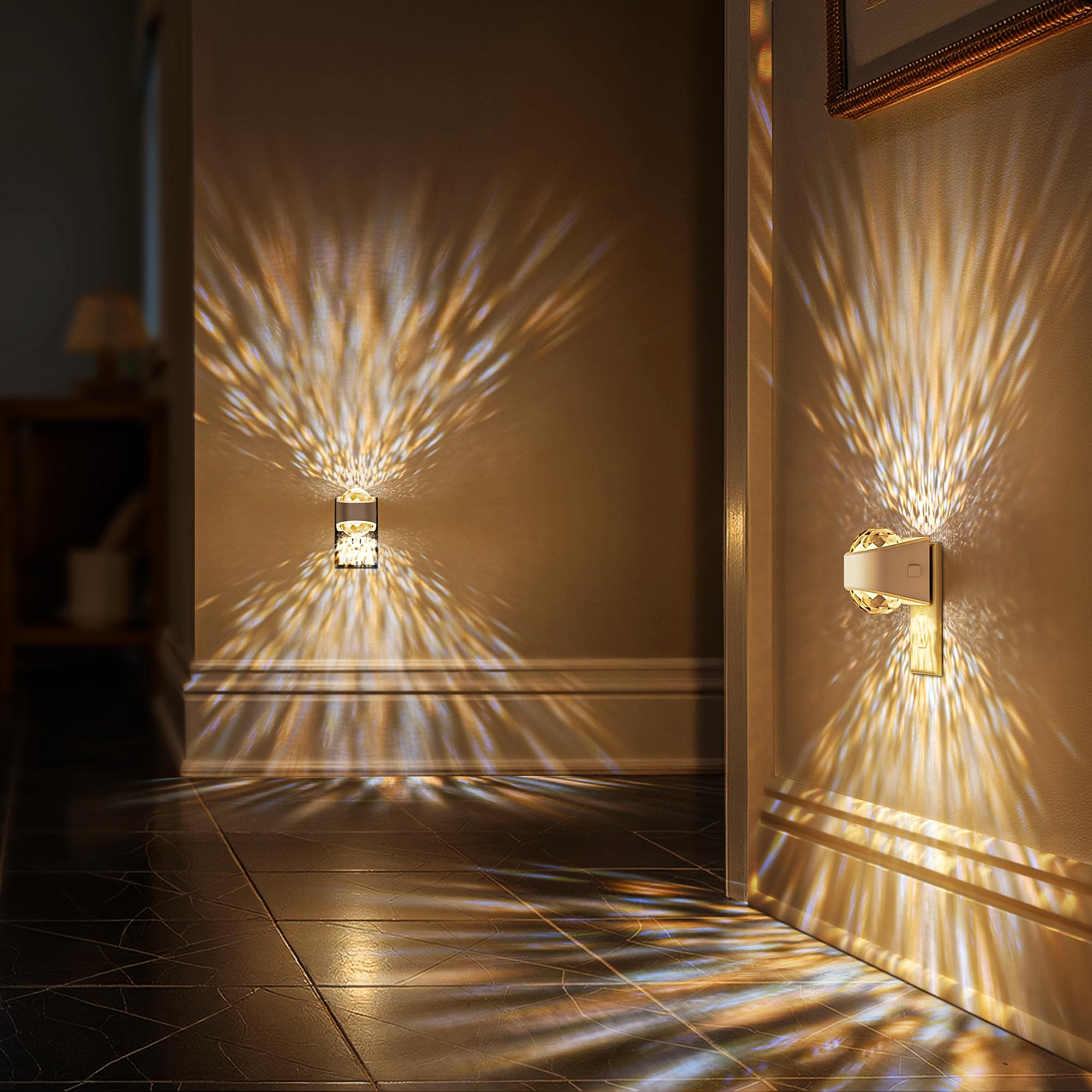 Briignite dusk-to-dawn sensor night light enables hands-free hallway safety.