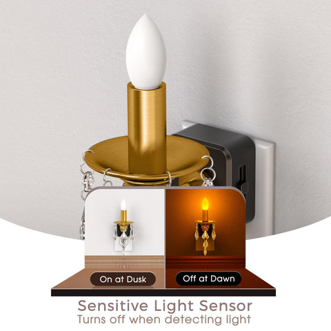 Briignite Dusk-to-Dawn Sensor Night Light saves energy with automatic on off