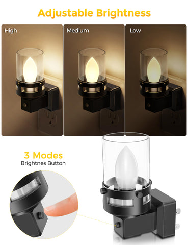 Briignite dusk-to-dawn sensor activates automatically in dim spaces.