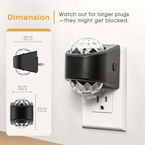 Briignite dusk-to-dawn sensor turns on automatically in dim hallways.