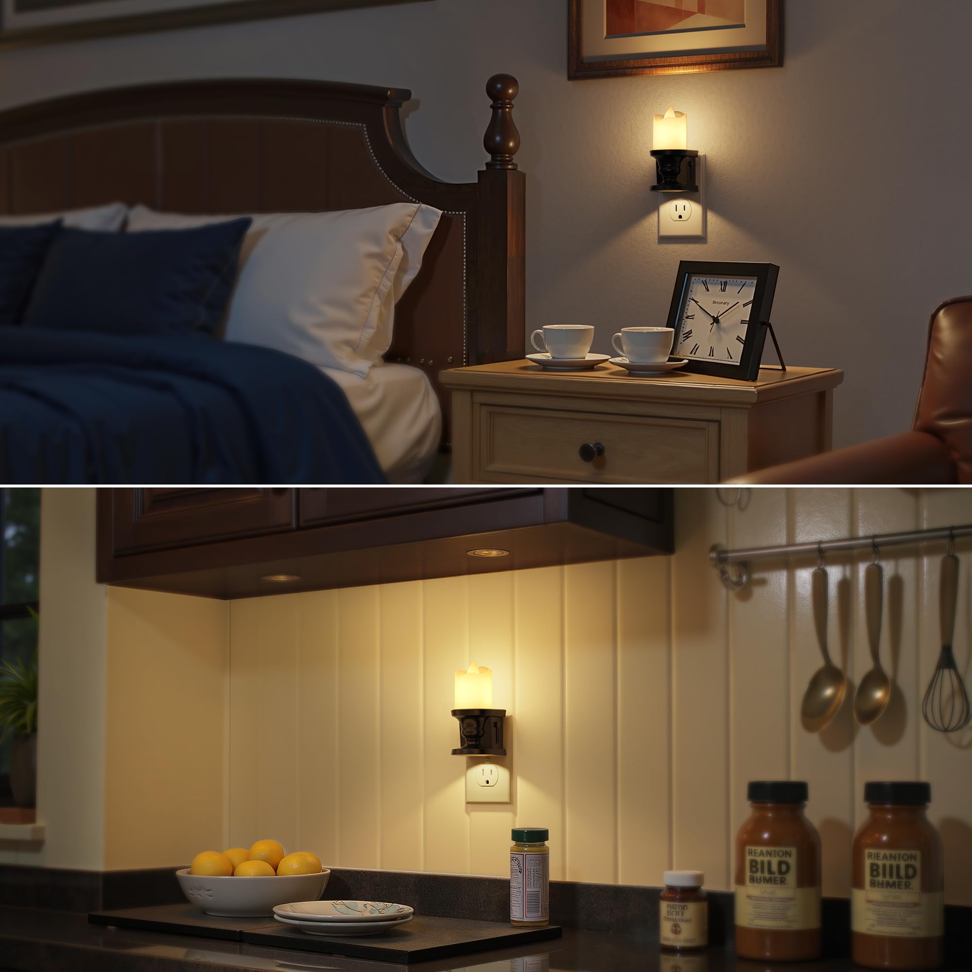 Briignite energy-efficient LED night light with 30,000+ hours of use.