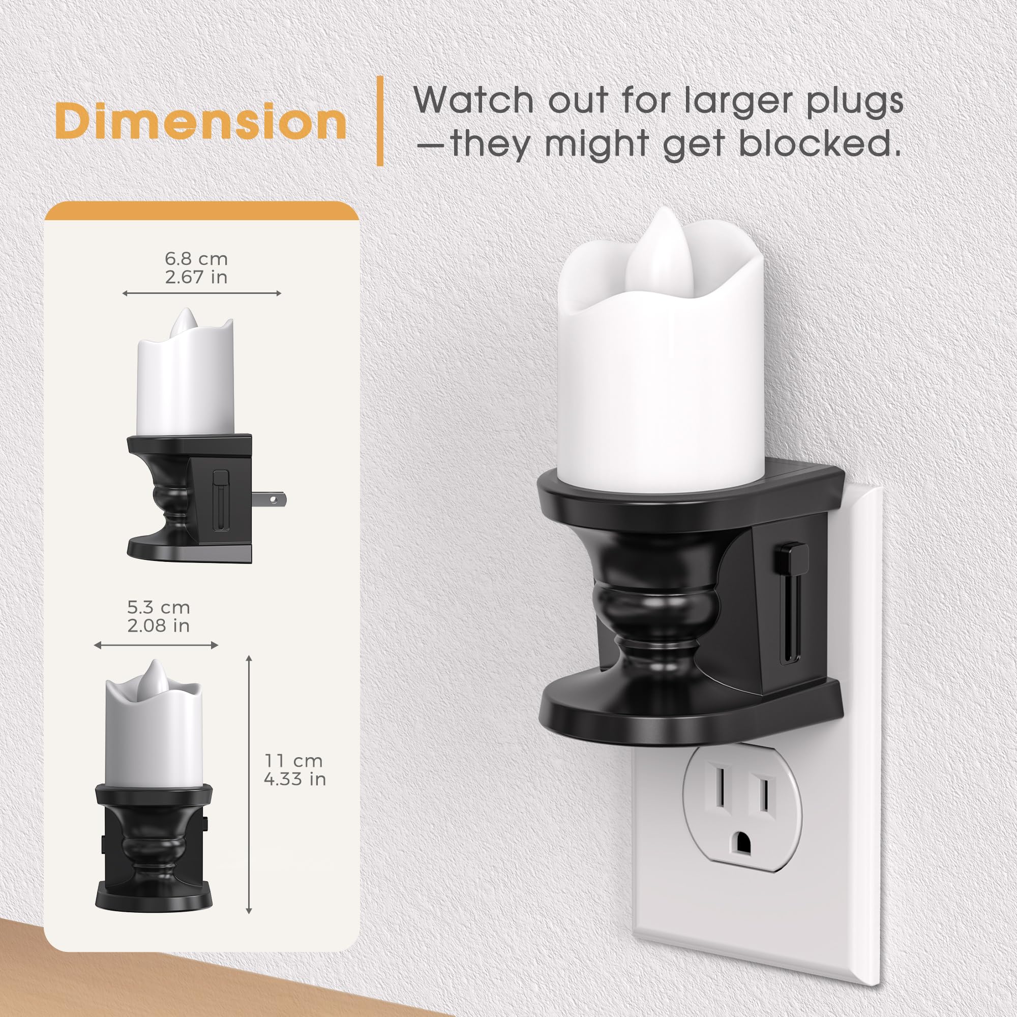 Briignite flicker mode mimics a real candle glow for cozy lighting.