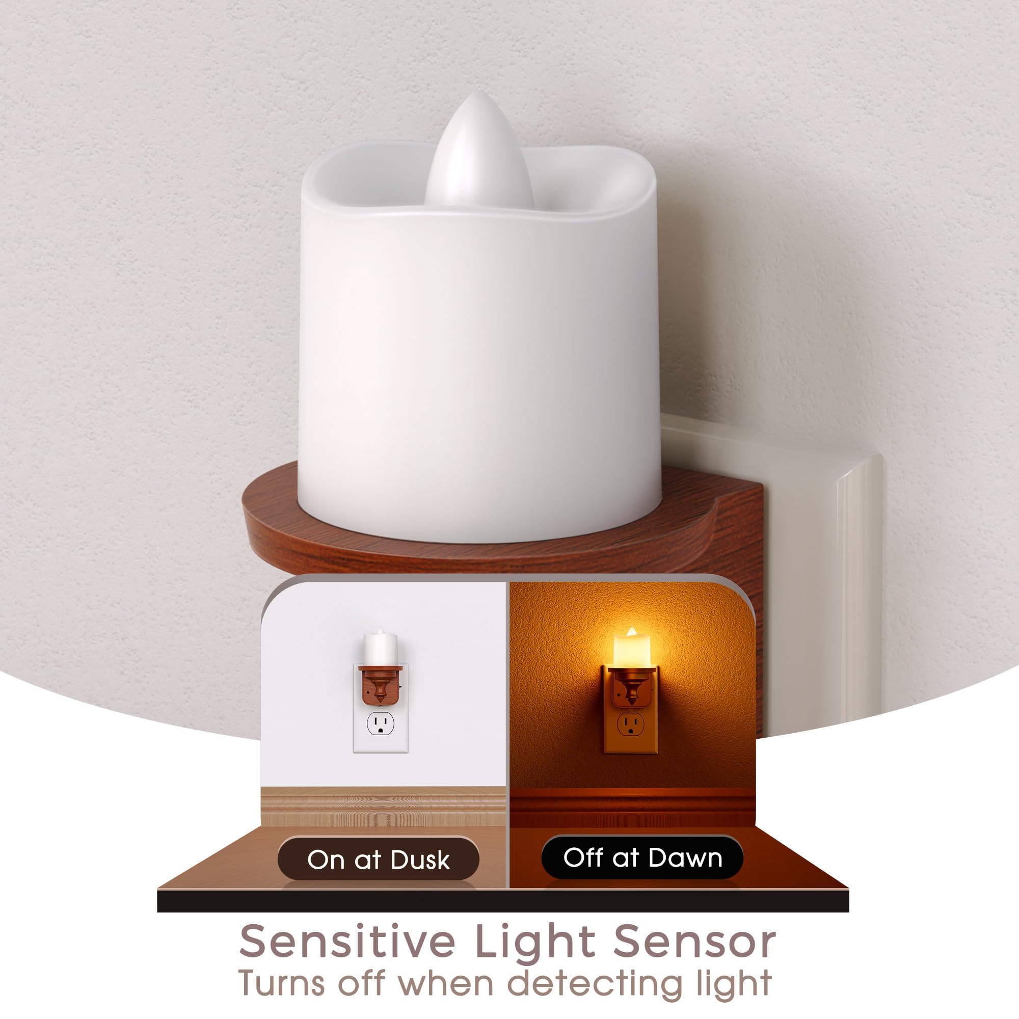 Briignite flameless candle design provides soft illumination without flame risk