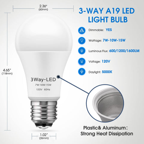 Briignite long-life bulb rated 15000 hours for fewer replacements.