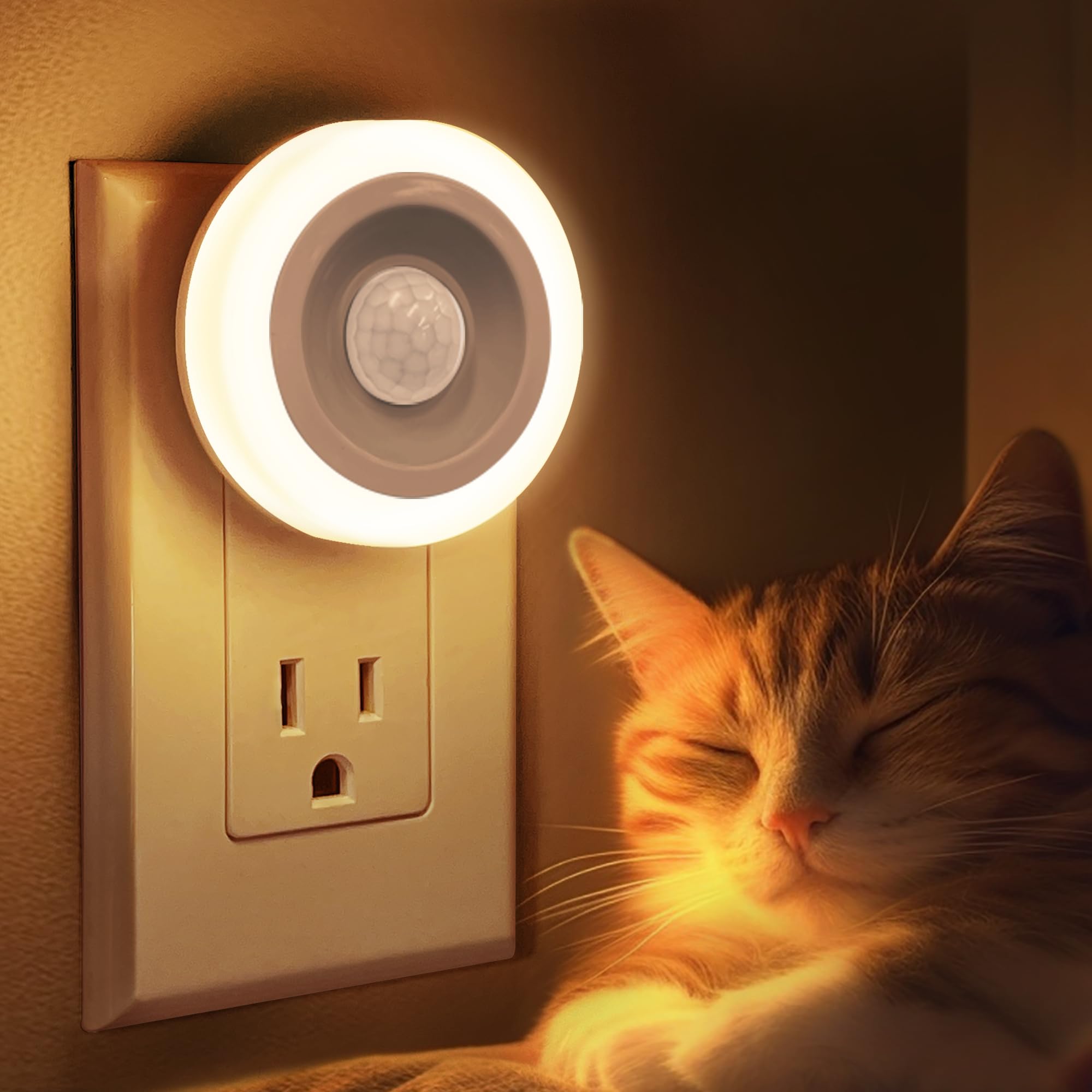 Briignite motion sensor detects movement within 4 meters for automatic lighting
