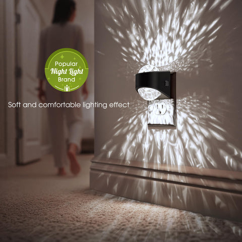 Briignite night light showing three brightness levels for nursery or gaming room.