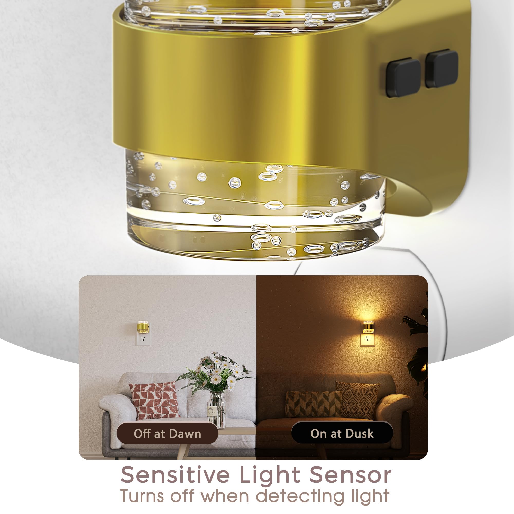 Briignite night light 3000K warm mode creates cozy hallway ambience
