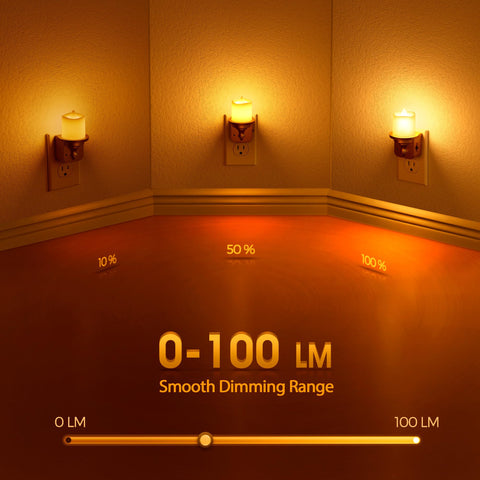 Briignite 2-pack plug-in light auto on at dusk for hands-free convenience