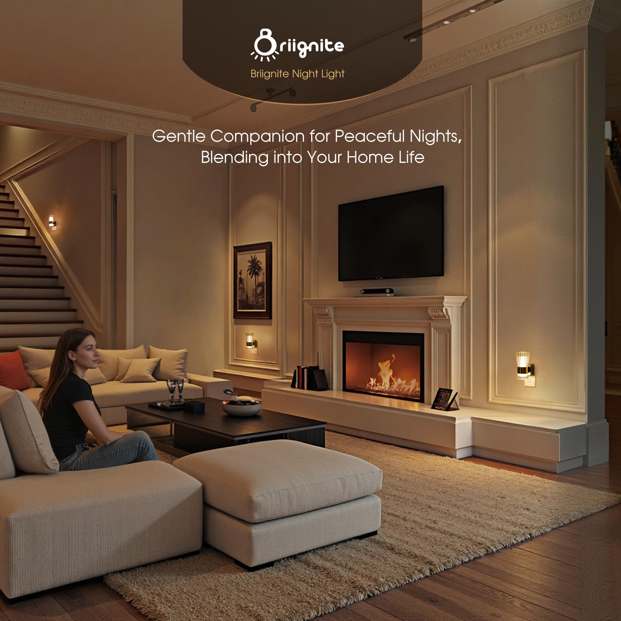 Two Briignite night lights ideal for bedrooms and nurseries.