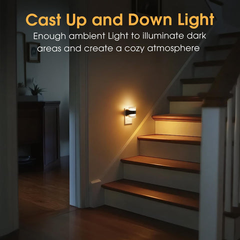 Briignite Night Light features dusk-to-dawn sensor activating in low light.
