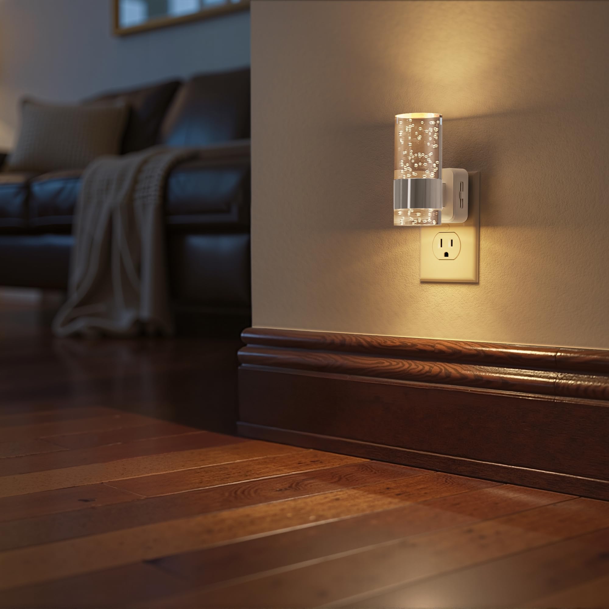 Briignite Night Light with dusk-to-dawn sensor for automatic operation.
