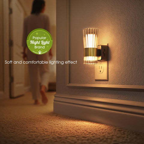 Briignite night light dusk-to-dawn sensor activates in darkness.