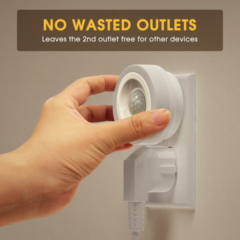 Briignite night light mounted near the bathroom sink for safe entry