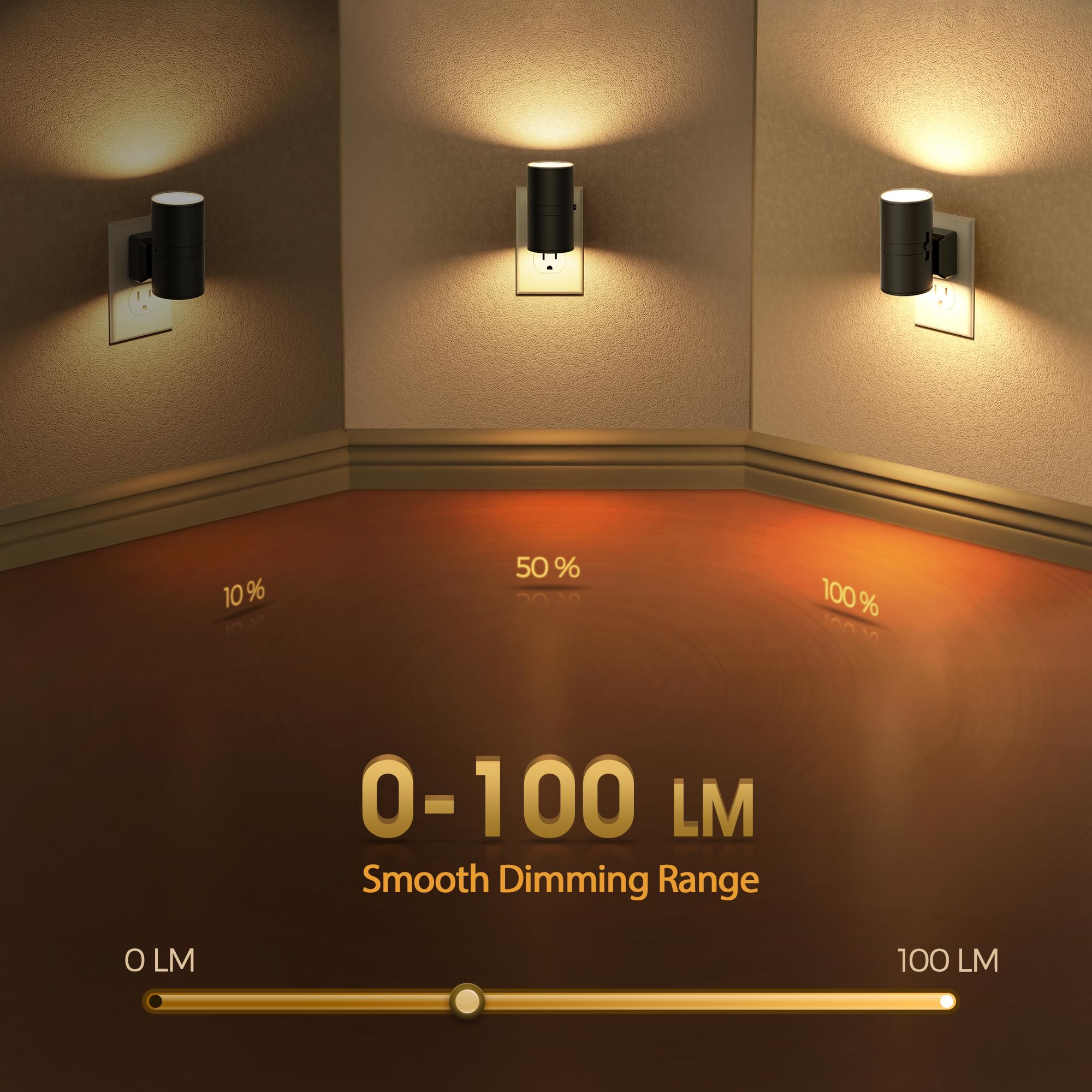 Briignite compact design fits bedrooms, bathrooms, and hallways with a modern touch.
