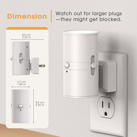Briignite nursery night light creates gentle ambient lighting for night feeds.