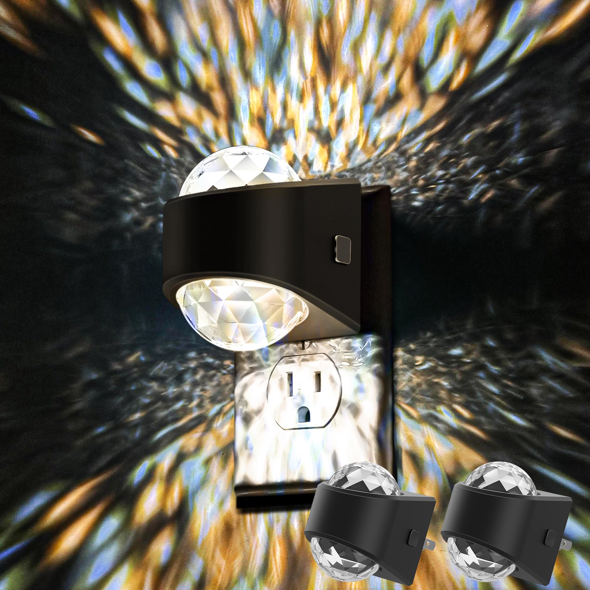 Briignite night light wall plug provides gentle hallway illumination for safe nighttime trips.