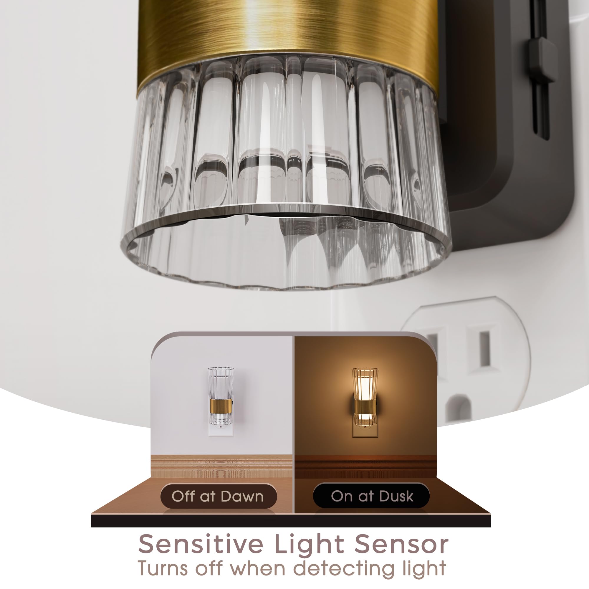 Warm 3000K Briignite night light for calm evenings and bedtime.