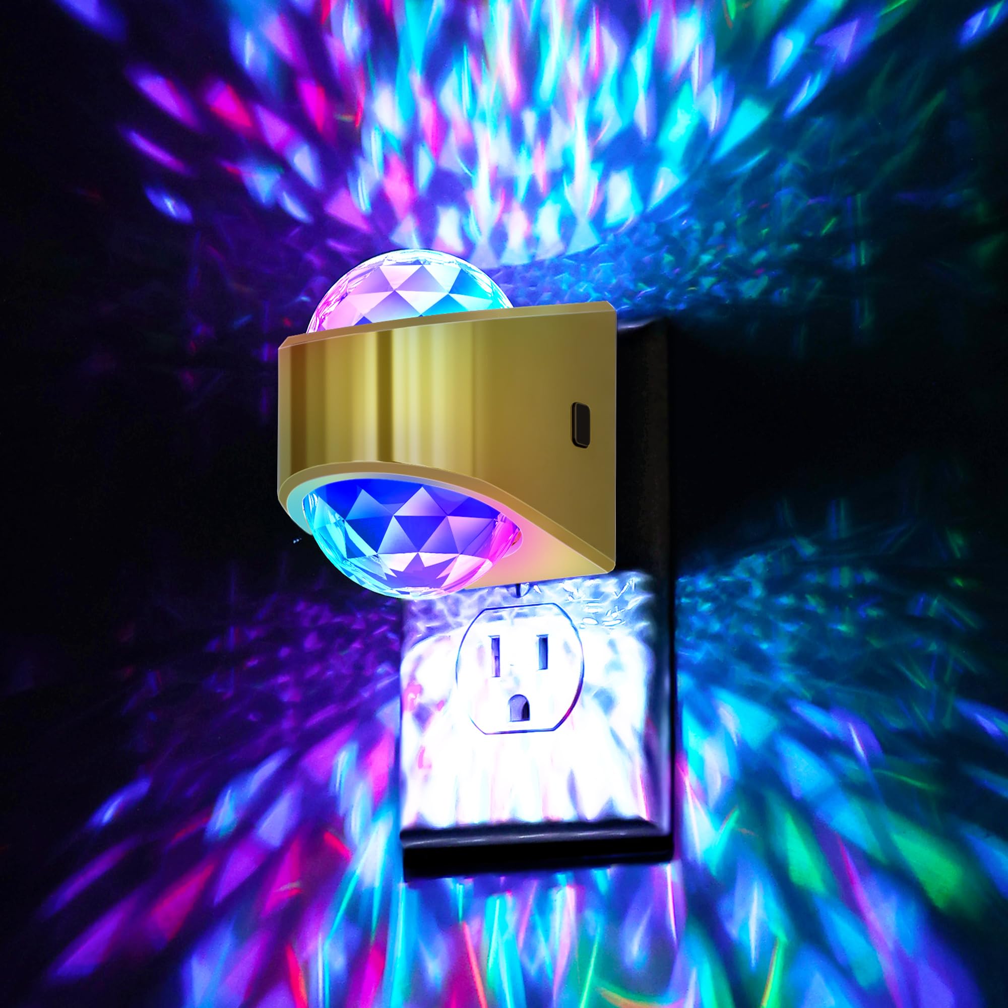 Briignite wall-plug star projector night light for bedroom creates a calming atmosphere.