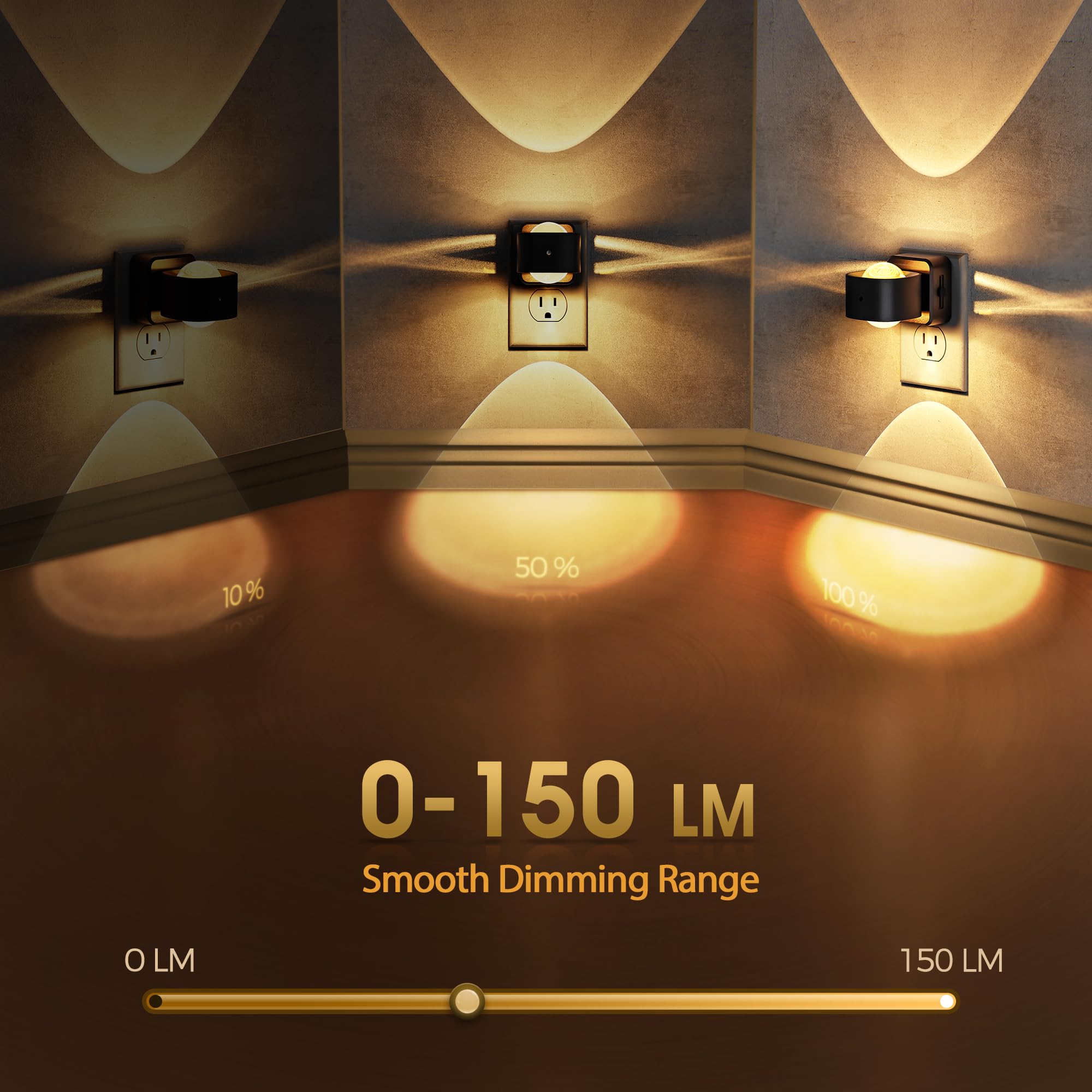 Briignite Night Light Projector with a 180-degree rotating plug for flexible placement.