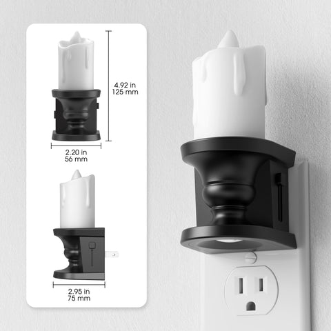 Briignite three-mode candle effect including flicker for realistic vibe.