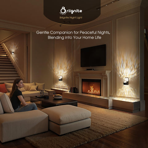 Briignite two-pack night light creates cozy lighting for holidays like Halloween and Christmas