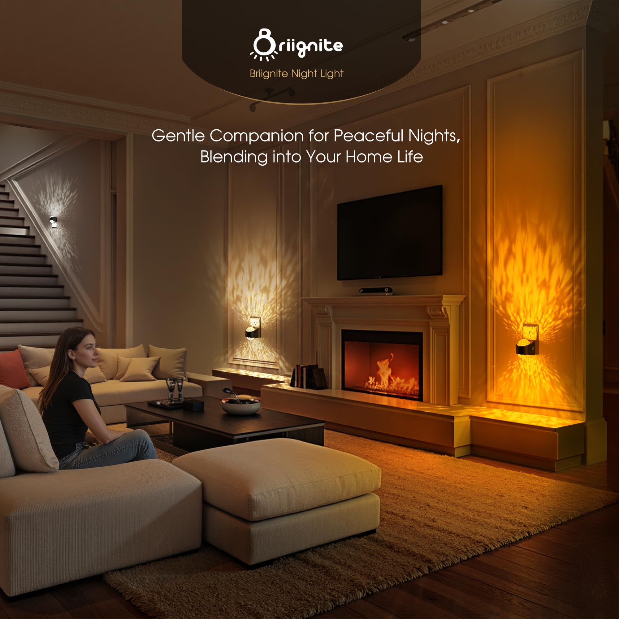 Briignite two-pack provides convenient lighting for multiple spaces.