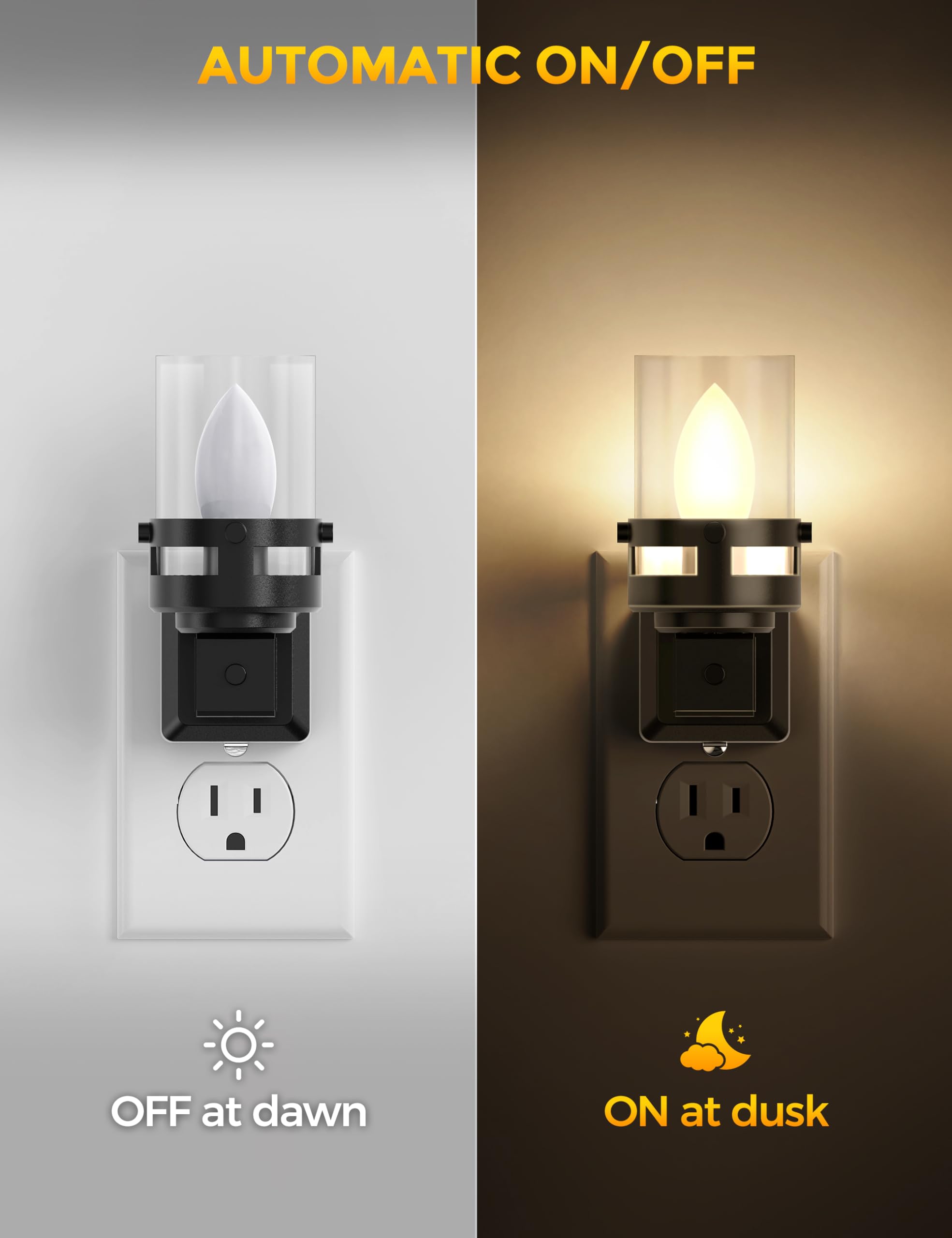 Briignite wall plug night light offers steady illumination for kids rooms.