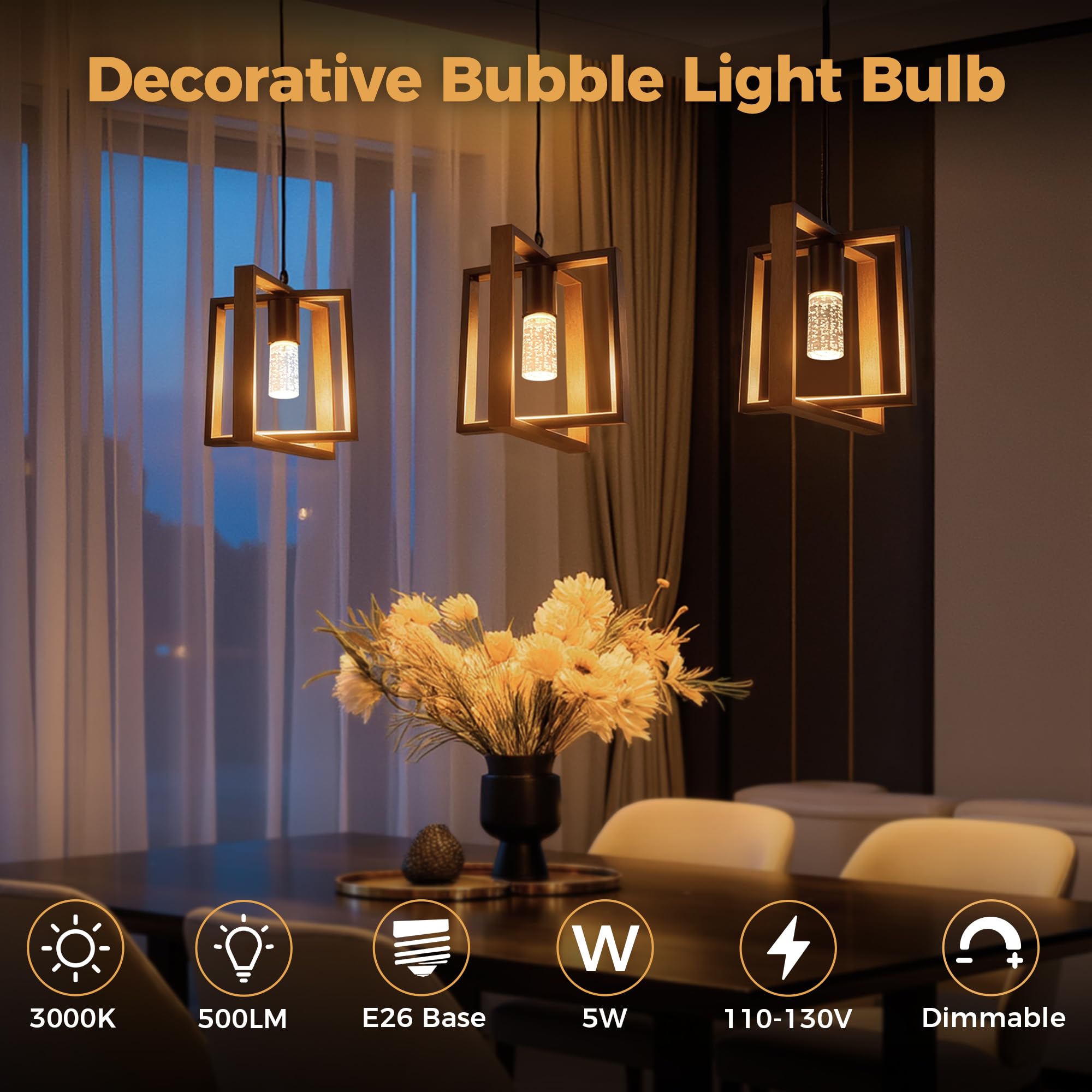 Briignite Warm White vanity bulb delivers cozy, flattering illumination.