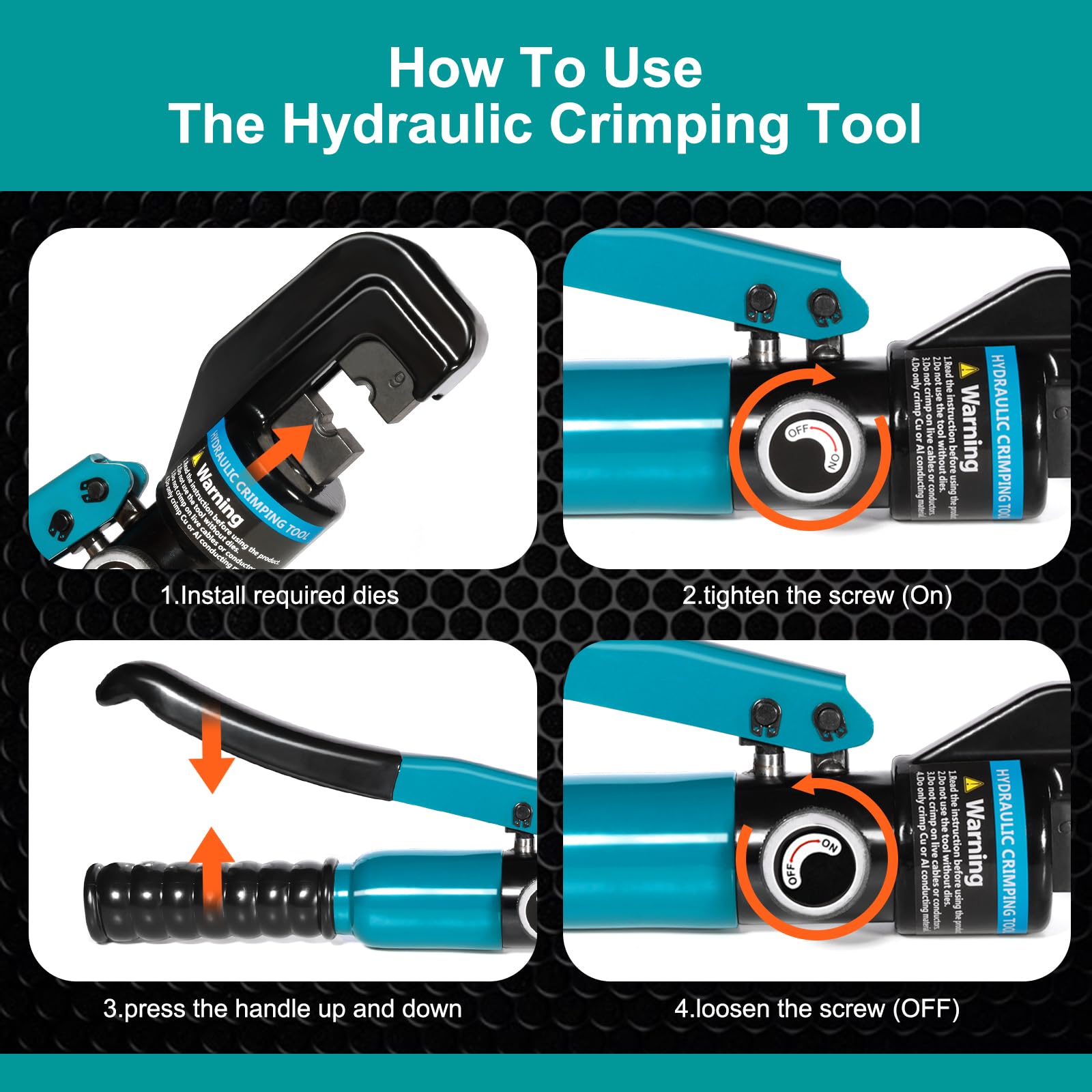 Brileine in-use setup demonstrates quick die changes and efficient crimps