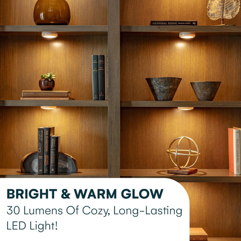 Brilliant Evolution cordless shelf light suitable for under cabinets and nightstands
