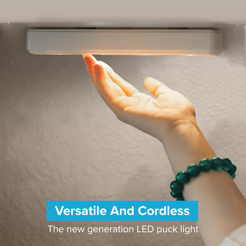 Brilliant Evolution two-pack wireless LEDs for versatile home lighting.