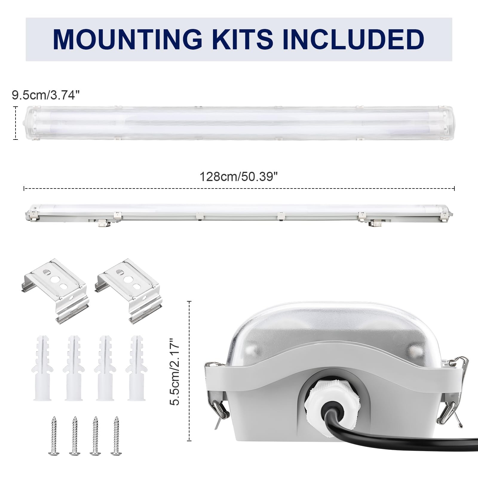 Brillihood clear cover diffuses light without glare.